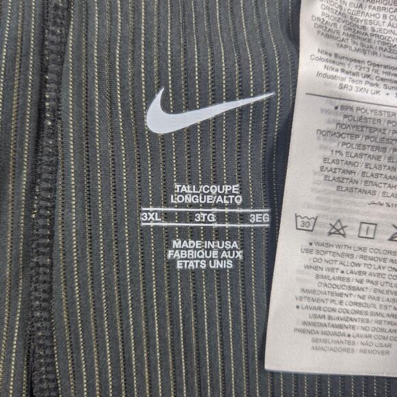 Nike Pro Elite Full Length Running Tights Gold Stripes Women's Size 3XL - Picture 2 of 8
